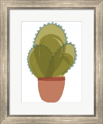 Framed Mod Cactus I Print