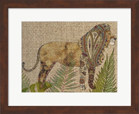 Framed Rattan Jungle I Print