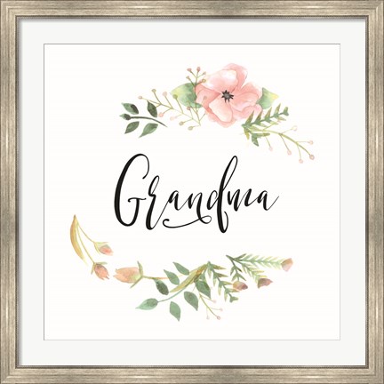 Framed Grandma Print