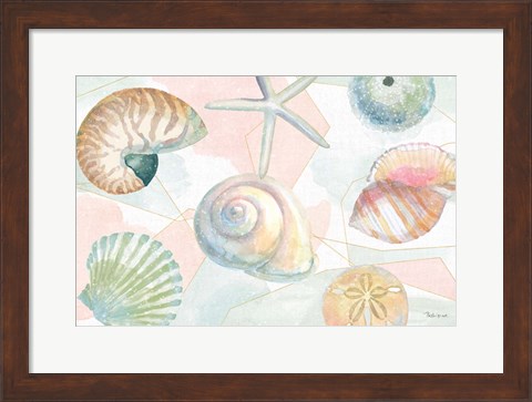 Framed Watercolor Coast IV Print