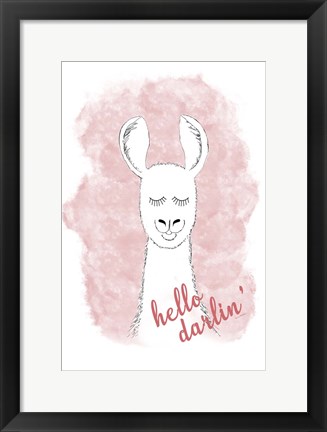 Framed Hello Darlin&#39; Print