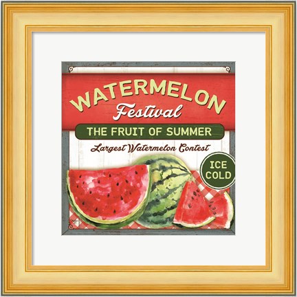 Framed Watermelon Festival Print