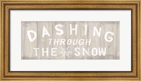 Framed Woodland Holidays Sign I Print