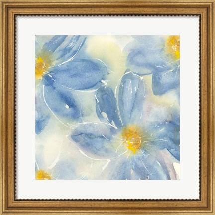 Framed Tinted Clematis II Print