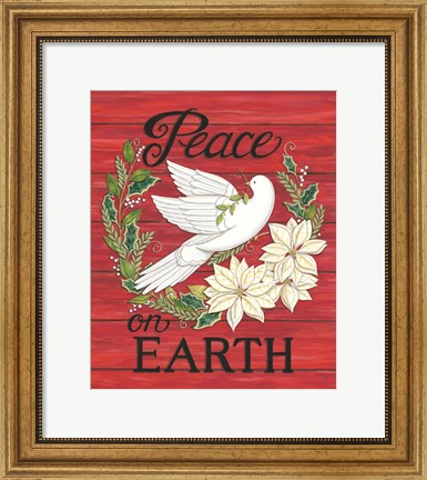 Framed Peace Dove Print