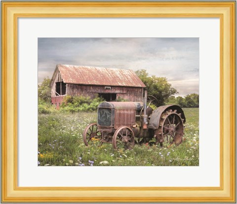 Framed Clayton Tractor Print