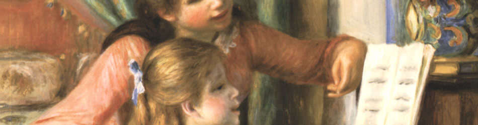 Two Young Girls at the Piano by Pierre-Auguste Renoir