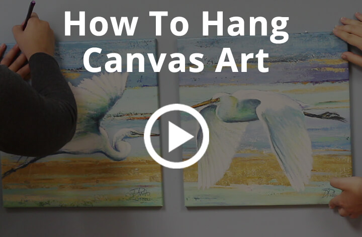 how to hang Canvas art Video