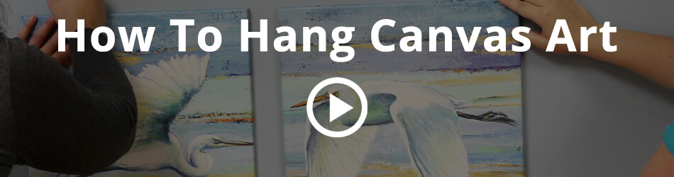 how to hang canvas art Video