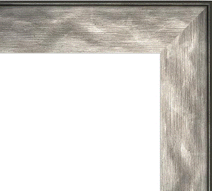 Modern Industrial Silver Brushed Slope Front View