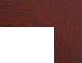 Slim Cherry Wood with Flat Front Front View