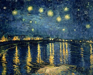 Starry Night over the Rhone, c.1888 by Vincent Van Gogh
