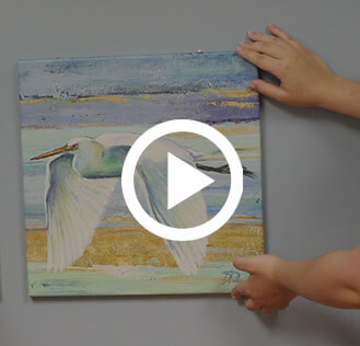 how to hang canvas artwork