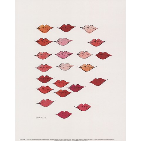 (Stamped) Lips, c. 1959 by Andy Warhol Art Print