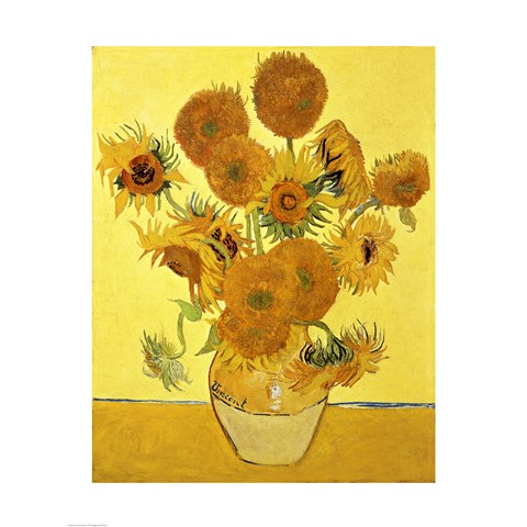 Sunflowers, 1888 yellow by Vincent Van Gogh Art Print
