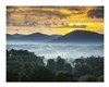 Asheville NC Blue Ridge Mountains Sunset and Fog Landscape Fine-Art print