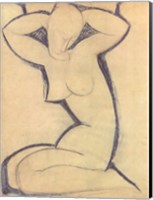 Cariatide - nude Fine Art Print