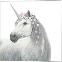Spirit Unicorn II Sq Enchanted Fine Art Print