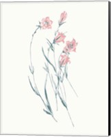 Flowers on White V Contemporary Bright Fine Art Print