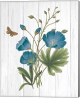 Botanical Bouquet on Wood III Fine Art Print