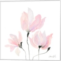 Pastel Floral Sway I Fine Art Print