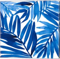 Blue Palm Design I Fine Art Print
