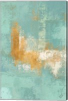 Escape into Teal Abstraction II Fine Art Print