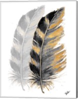 Two Watercolor Feathers Fine Art Print