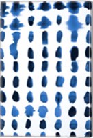 Blue Spots Pattern Fine Art Print