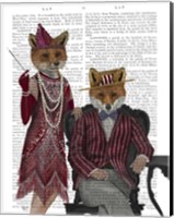 Fox Couple 1920s Fine Art Print
