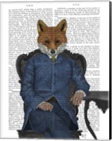 Fox Edwardian Gent, Portrtait Fine Art Print