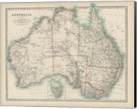 Map of Australia Fine Art Print