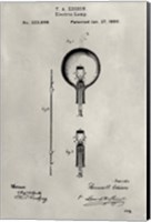 Patent--Light Bulb Fine Art Print