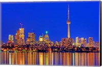 Toronto Skyline At Dusk Fine Art Print