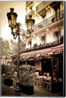 Le Metro Restaurant, Left Bank, Paris, France Fine Art Print