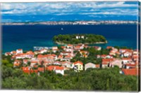 Town Of Preko And The Dalmatian Coast From St Michael's Fort, Croatia Fine Art Print