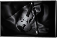 Still-Life Black And White Image Of A Violin Fine Art Print