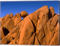 Monzonite Granite Boulders At Sunset, Joshua Tree NP, California Fine Art Print