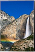 Moonbow And Starry Sky Over Yosemite Falls, California Fine Art Print