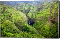 Waterfalls Of Kauai, Hawaii Fine Art Print