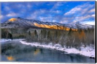 Mcdonald Creek And The Apgar Mountains In Glacier NP Fine Art Print