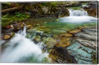 Cascade On Baring Creek, Glacier National Park, Montana Fine Art Print