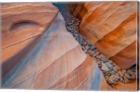 Designs Of A Small Canyon On The White Dome Trail Fine Art Print