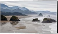 Rocky Cannon Beach Panorama, Oregon Fine Art Print