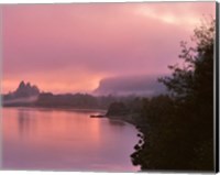 Fog Along The Columbia River, Oregon Fine Art Print