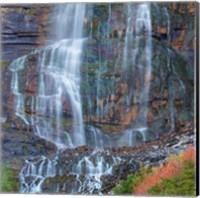 Rainbow View Of Bridal Veil Falls, Utah Fine Art Print