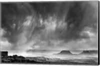 Rainstorm From A Canyon Overlook, Utah (BW) Fine Art Print