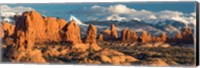 Red Rock Formations Of Windows Section, Arches National Park Fine Art Print