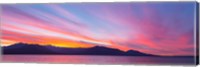 Sunset Panoramic Over The Olympic Mountains And Hood Canal Fine Art Print