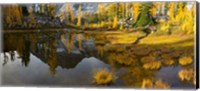 Panorama Of Mt Stuart Reflects In A Tarn Near Horseshoe Lake Fine Art Print